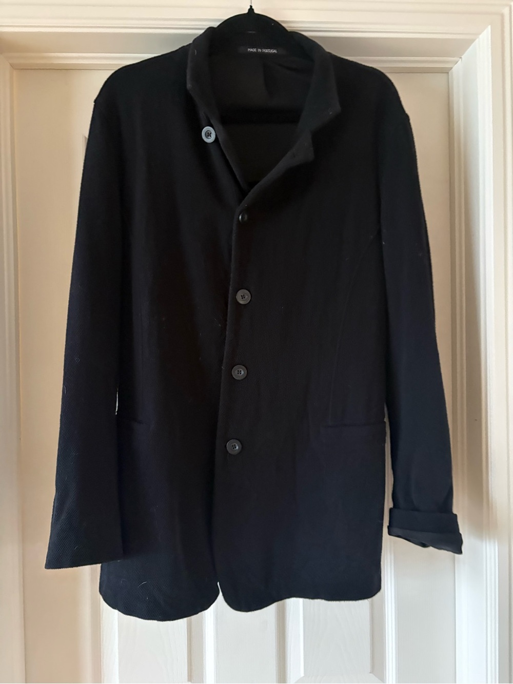 Armani Collezioni Men's Black Three-Button Sport Coat